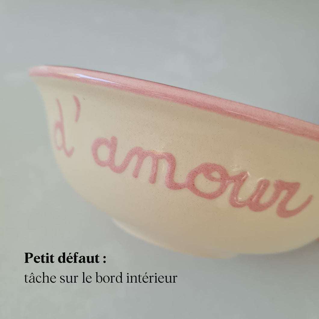 Gamelle rose D'AMOUR - Taille S